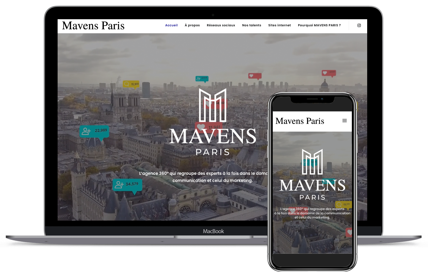 Mavens Paris - Création de site internet, referencement, site vitrine, site marchand